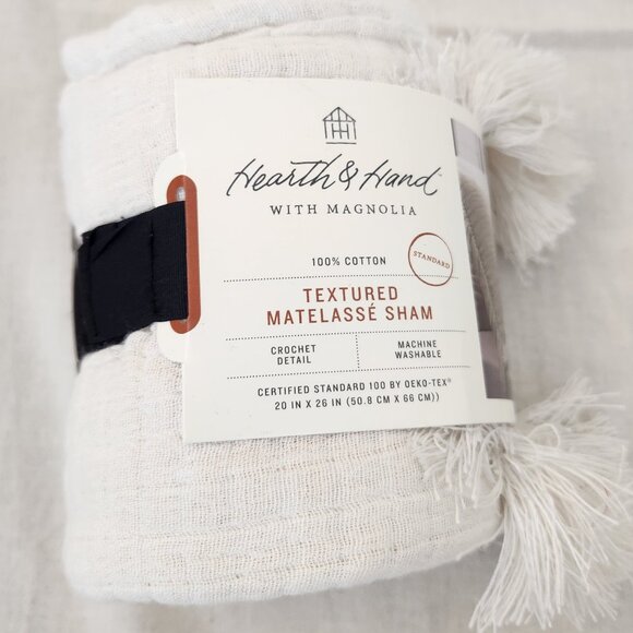 Hearth & Hand - Full/Queen Textured Matelasse Textured Coverlet and 2 Shams - Picture 8 of 13